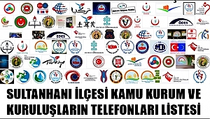 SULTANHANI İLÇESİ RESMİ KURUM ve MUHTARLARIN TELEFON LİSTESİ