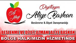 BESLENME VE DİYET UZMANI ALİYE BAŞKAN BÖLGE HALKIMIZIN HİZMETİNDE