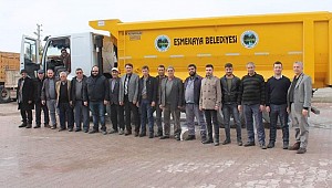 EŞMEKAYA BELEDİYESİNE DAMPERLİ KAMYON HİBE ETTİ