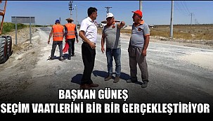 BAŞKAN GÜNEŞ KISITLI İMKANLARA RAĞMEN EŞMEKAYA'NIN ÇEHRESİNİ DEĞİŞTİRİYOR