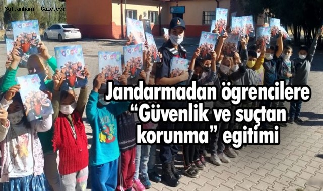 AKSARAY JANDARMADAN ÖĞRENCİLERE "GÜVENLİK VE SUÇTAN KORUNMA" EĞİTİMİ