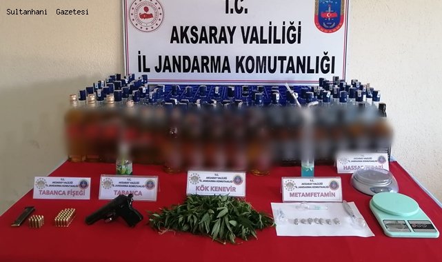 IHLARA BELDESİNDE MARKETTE UYUŞTURUCU VE KAÇAK İÇKİ SATAN 2 ŞÜPHELİ YAKALANDI