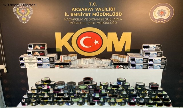 AKSARAY'DA KAÇAK TÜTÜN ve TÜTÜN MAMÜLÜ SATAN KİŞİLERE OPERASYON; 2 GÖZALTI