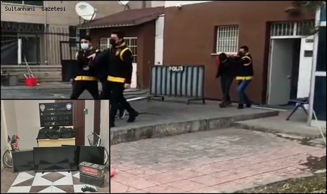 AKSARAY'DA YAKALANAN HIRSIZLIK ZANLISI 2 KİŞİ TUTUKLANDI