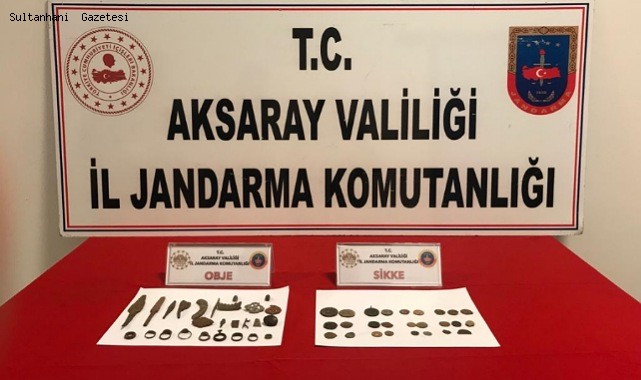 EŞMEKAYA KASABASINDA TARİHİ ESER SATMAYA ÇALIŞAN 4 KİŞİ SUÇÜSTÜ YAKALANDI
