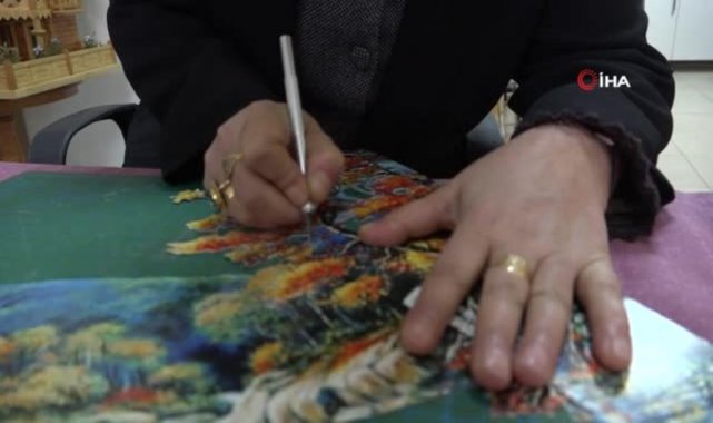 Hobisiyle 4 çocuğunu okuttu, şimdi atölye kurup patron oldu