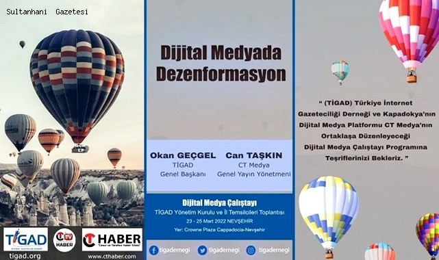 SULTANHANI GAZETESİ OLARAK BÜYÜK MEDYA ÇALIŞTAYINA AKSARAY'I TEMSİLEN KATILIM SAĞLAYACAĞIZ