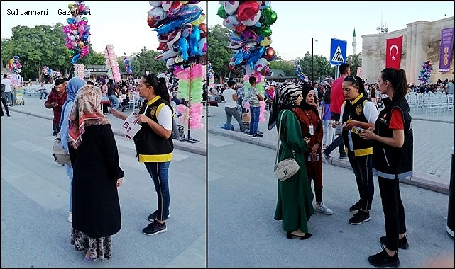 EMNİYET TARAFINDAN SULTANHANI FESTİVALİNDE "KADES" ANLATILDI