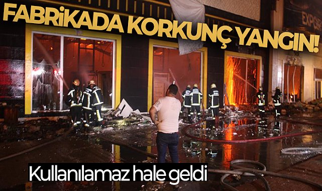 Kayseri'de fabrika yangını