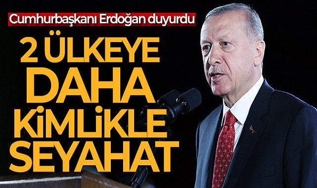 Cumhurbaşkanı Erdoğan: 'Türkiye-Bosna Hersek arasında kimlik kartı ile seyahat yapılabilecek'