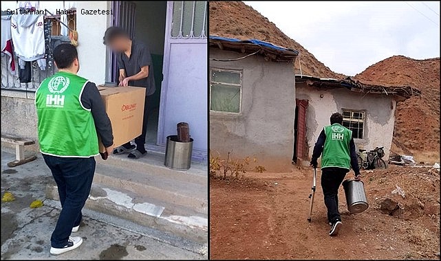 AKSARAY İHH, KIŞ YARDIMLARI DEVAM EDİYOR "TÜTMEYEN BACA KALMASIN"