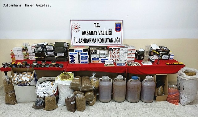 GÜLAĞAÇ İLÇESİNDE KAÇAK TÜTÜN ve SAHTE İÇKİ OPERASYONU; 5 GÖZALTI
