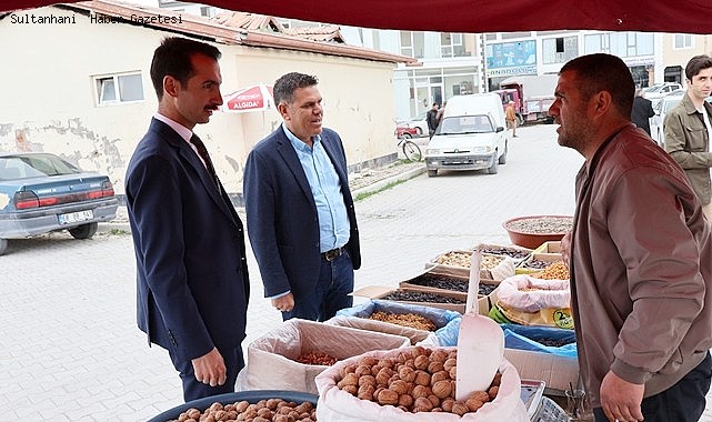 SULTANHANI KAYMAKAMI SERKAN ALA PAZARCI ESNAFINI ZİYARET ETTİ