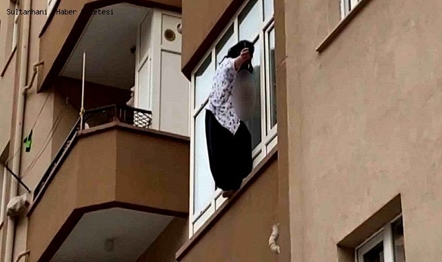 AKSARAY'DA BUNALIMA GİREN KADIN CAMDAN ATLADI