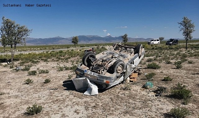 KARAPINAR İLÇESİ BESCİ YOLUNDA KAZA: 1 ÖLÜ, 1 YARALI