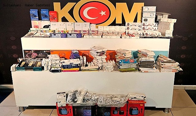 AKSARAY'DA POLİS OPERASYONU; GÜMRÜK KAÇAĞI ÜRÜNLER ELE GEÇİRİLDİ