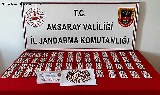 AKSARAY'DA YOL KONTROLÜNDE 1038 ADET UYUŞTURUCU HAP ELE GEÇİRİLDİ