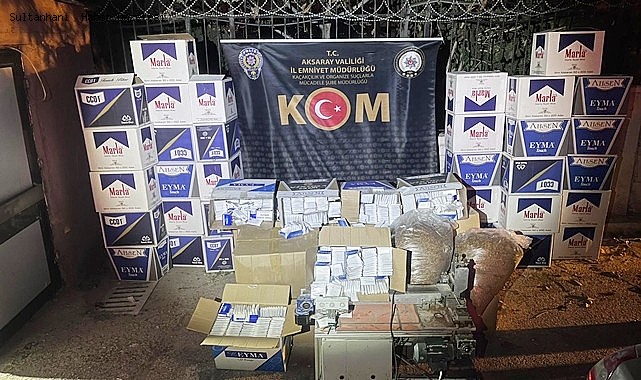 TÜTÜN SARMA MAKİNESİ İLE KAÇAK SİGARA İMALATI YAPAN 1 KİŞİ YAKALANDI