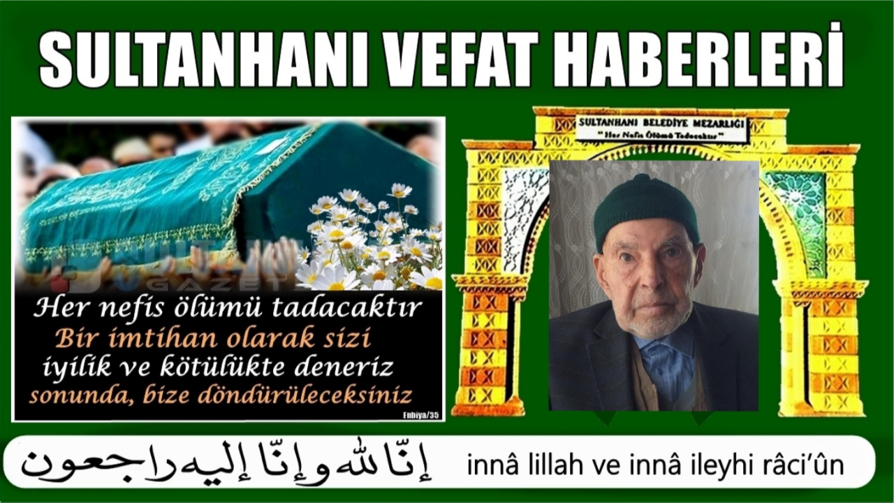 Ramazan Oğlu Ali Çakır Vefat Etti 22.04.2025 Salı