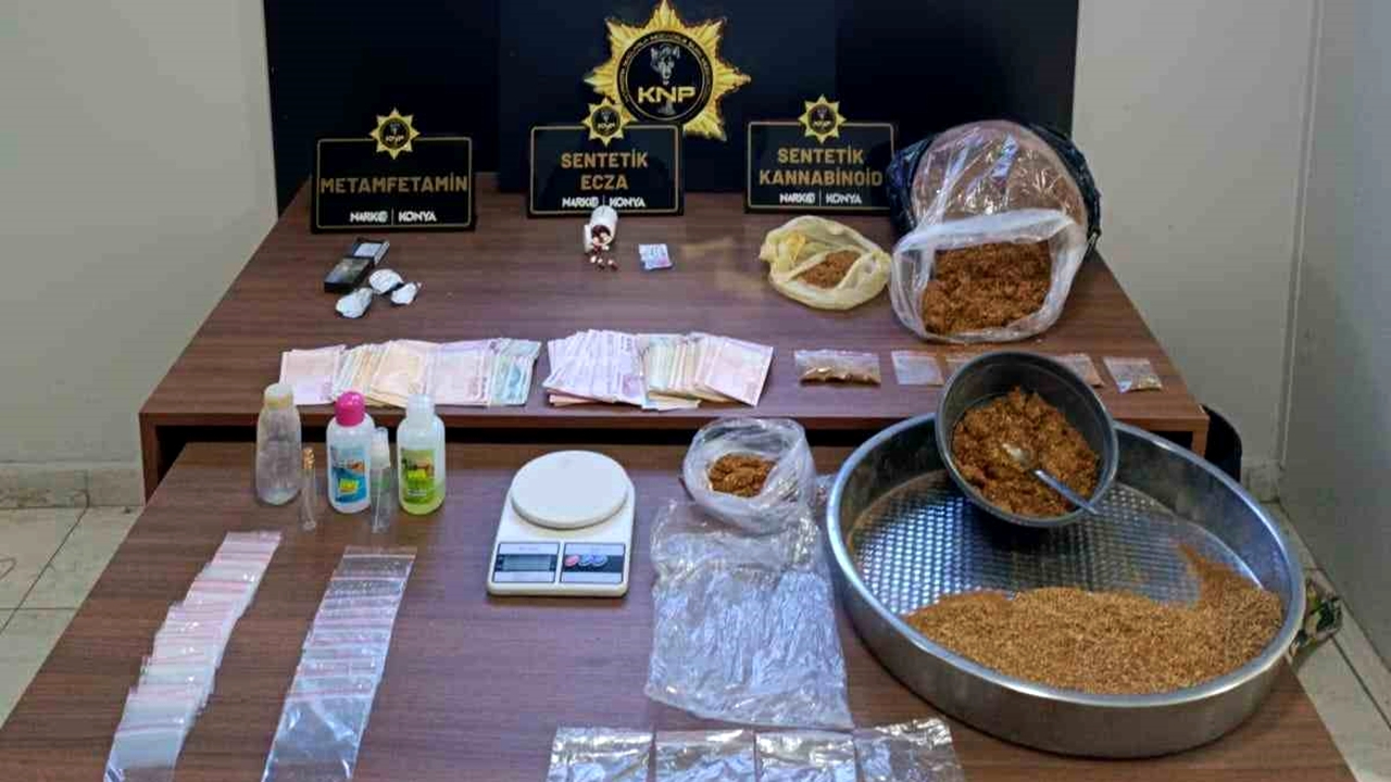 Konya'da Düzenlenen 40 Ayrı uyuşturucu operasyonunda 84 kişi yakalandı
