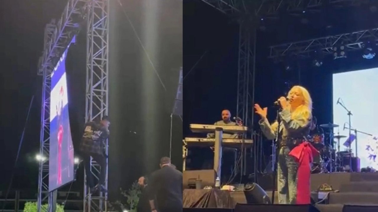 Aksaray’da Ece Seçkin rüzgarı; Örümcek adam gibi tırmandı!