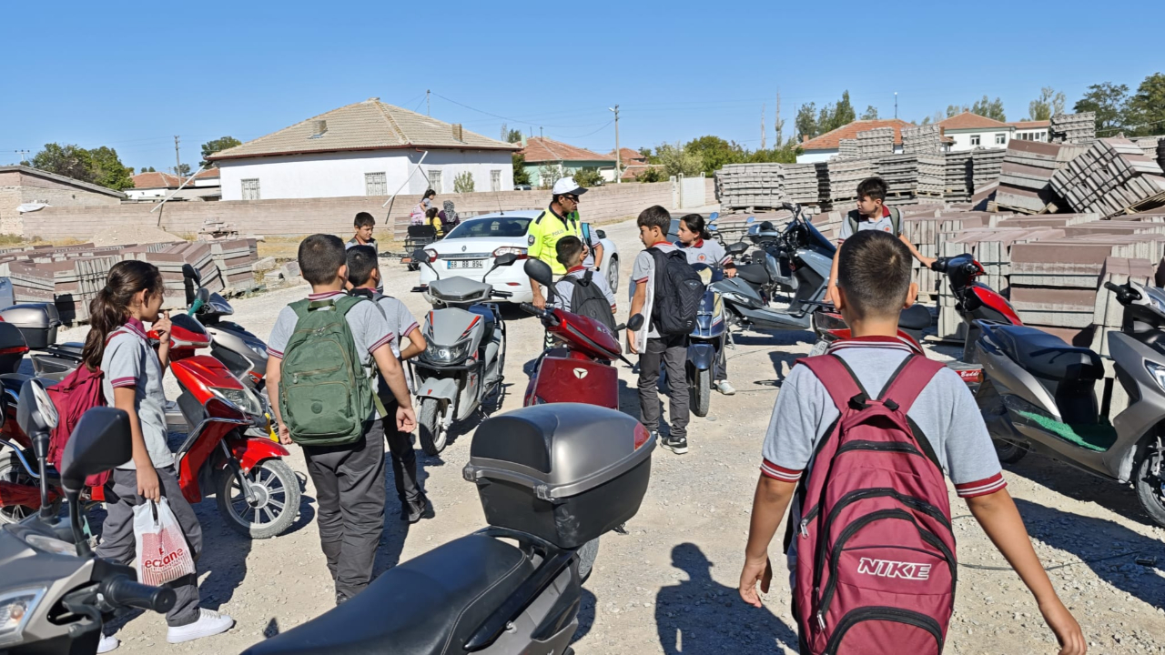 Sultanhanı'nda Motosiklet ve Elektrikli Motor denetimleri yapılıyor