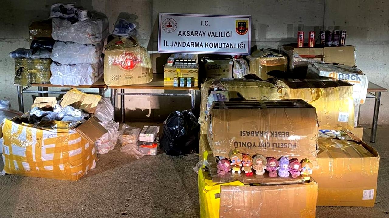 Aksaray'da Jandarmadan Büyük Kaçakçılık Operasyonu