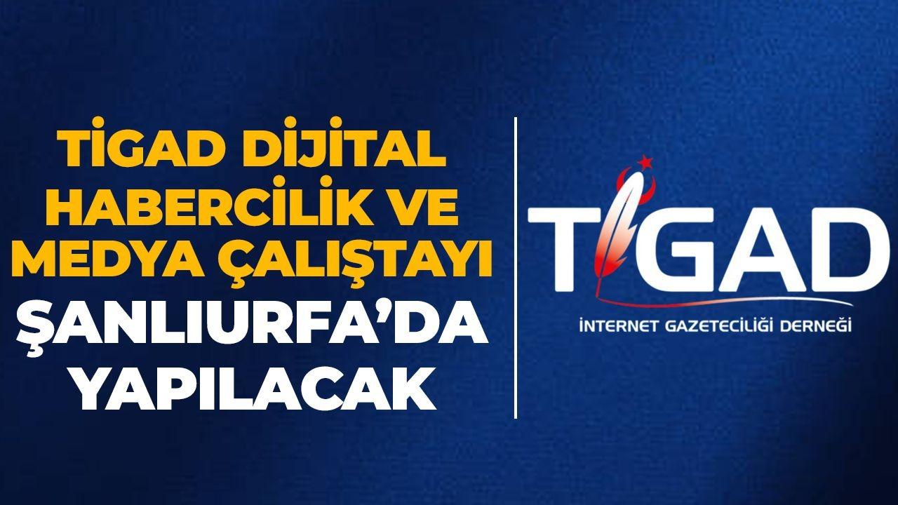 Şanlıurfa’da TİGAD Dijital Habercilik ve Medya çalıştayı Yapılacak